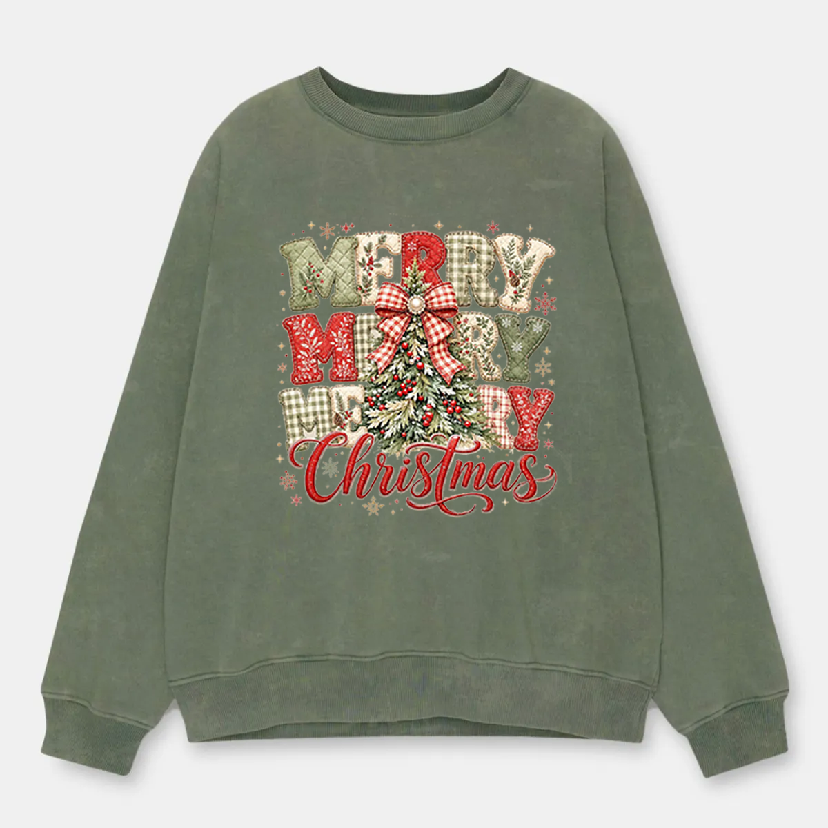 Vintage Merry Christmas Washed Sweatshirt
