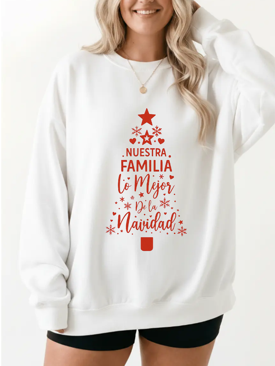 Vintage Nuestra Familia Lo Mejor De La Navidad Sweatshirt
