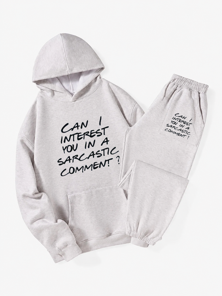 Vintage Can I Interest You In A Sarcastic Comment Hoodie Suit