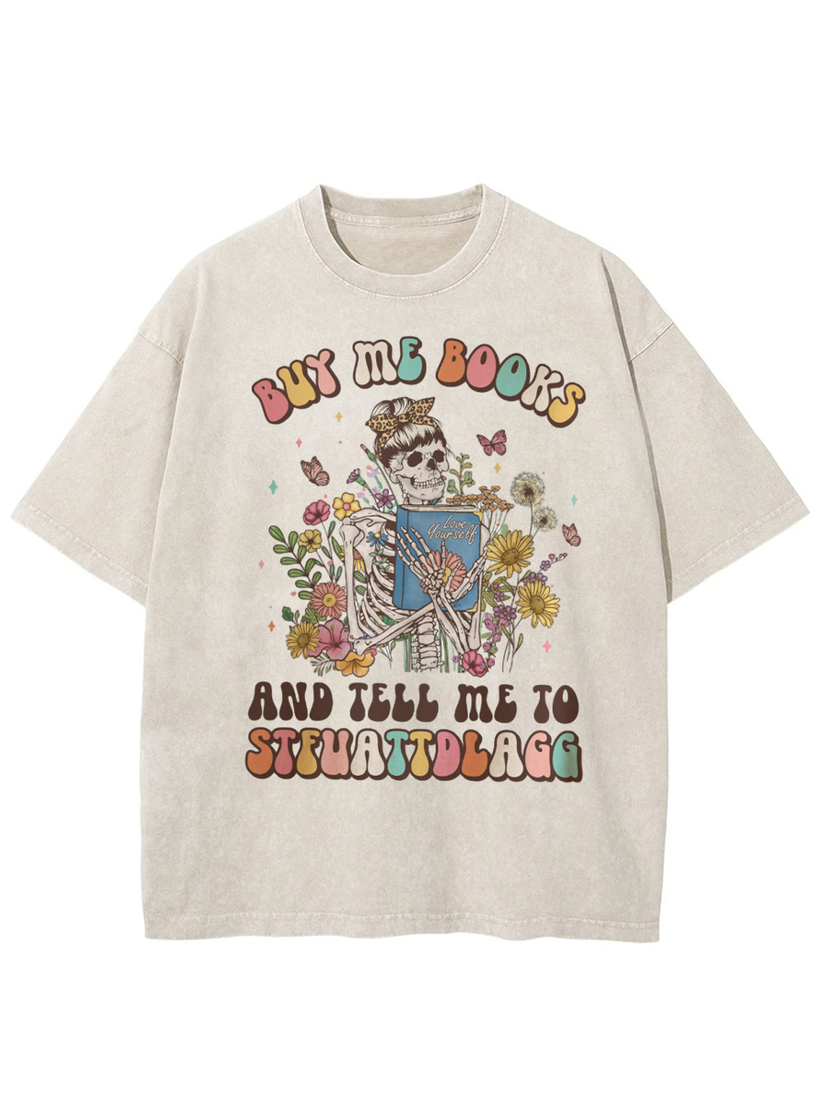 Vintage Books Skeleton Washed T-Shirt