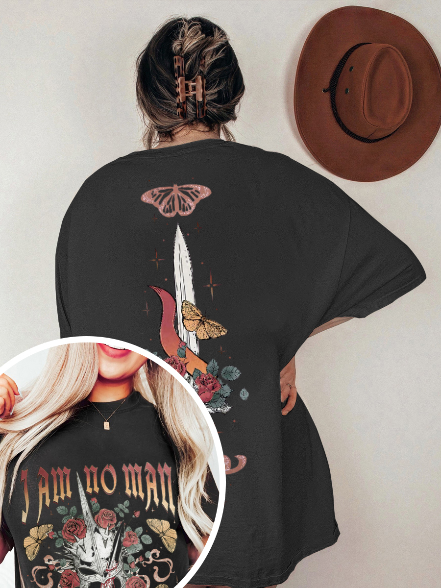 Vintage I Am No Man T-Shirt