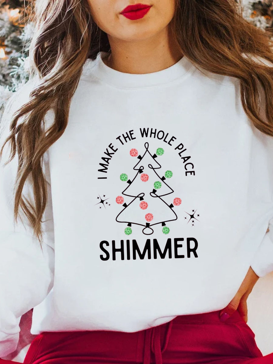 Plus Size Whole Place Shimmer Christmas Sweatshirt