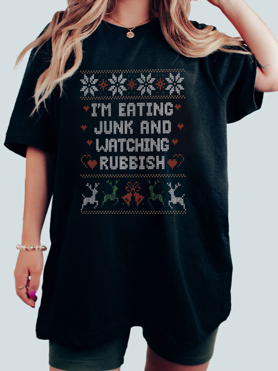 Plus Size Watching Rubbish T-Shirt