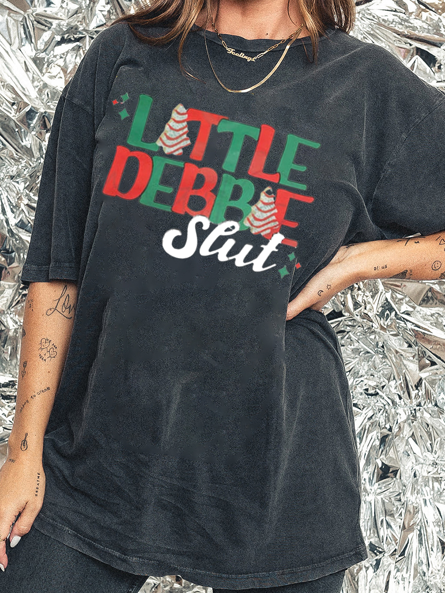 Plus Size Cake Slut Washed T-Shirt