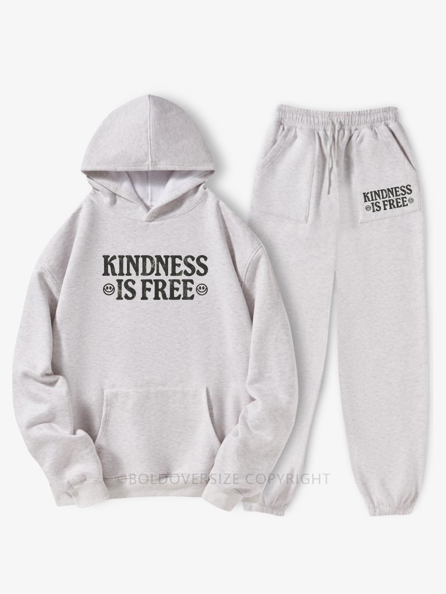 Vintage Kindness Is Free  Hoodie Suit