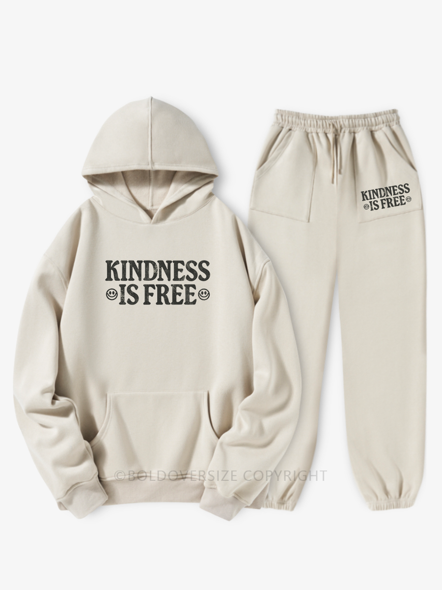 Vintage Kindness Is Free  Hoodie Suit