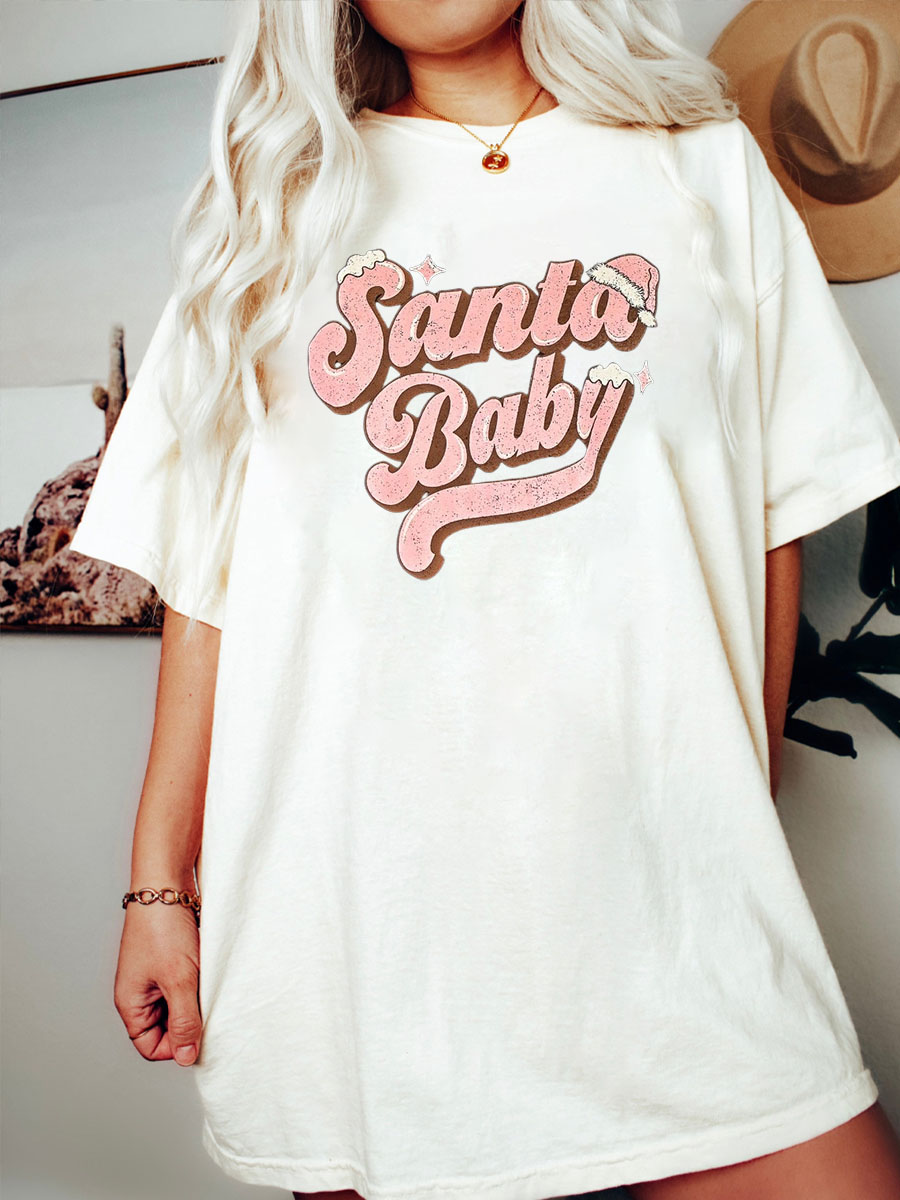 Plus Size Santa Baby T-Shirt