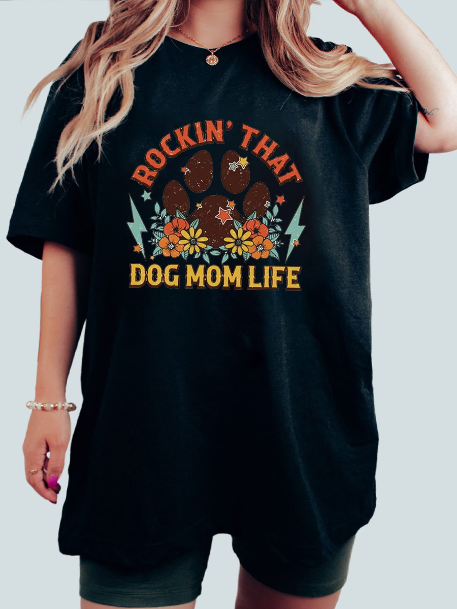 dog mom plus size shirt