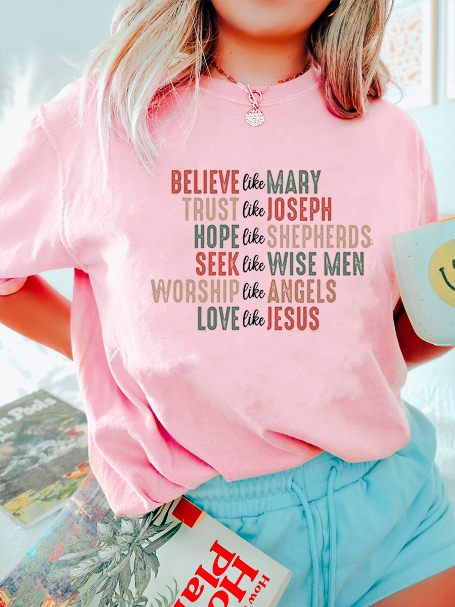 Plus Size Merry Christmas Faith T-Shirt