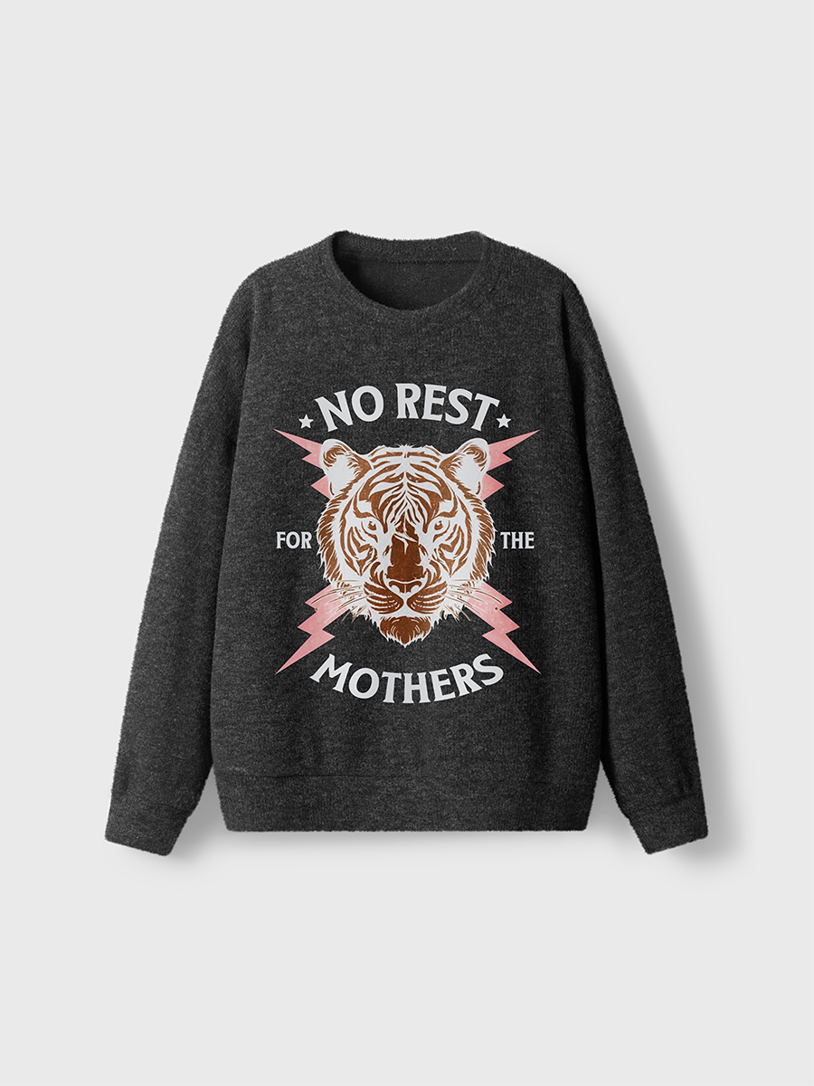 Vintage No Rest For The Mothers Shirt Fuzzy Sweater