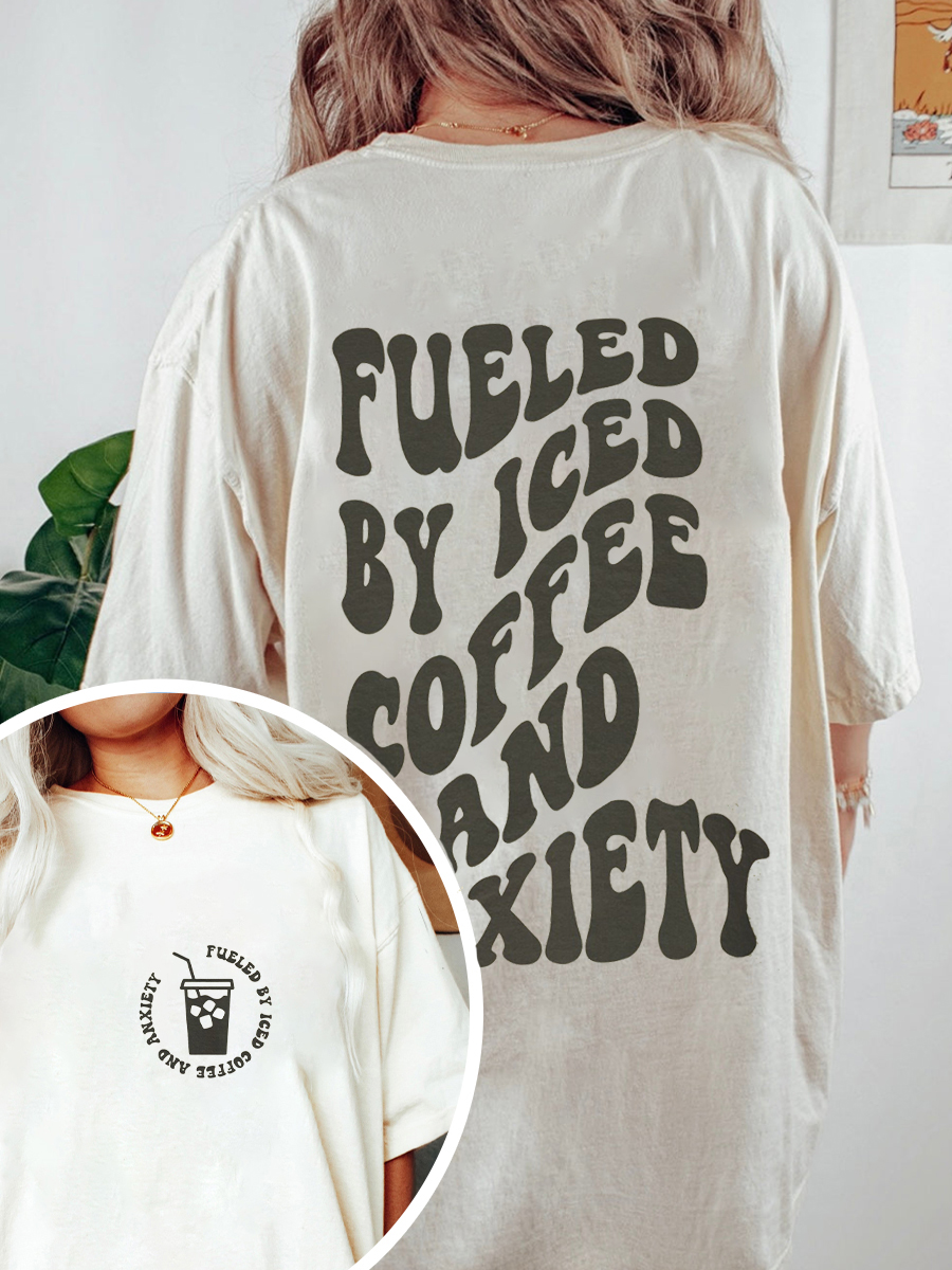 Plus Size Coffee And Anxiety T-Shirt