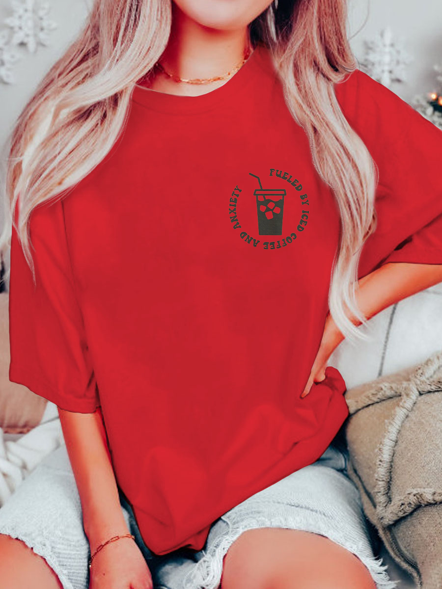 Plus Size Coffee And Anxiety T-Shirt