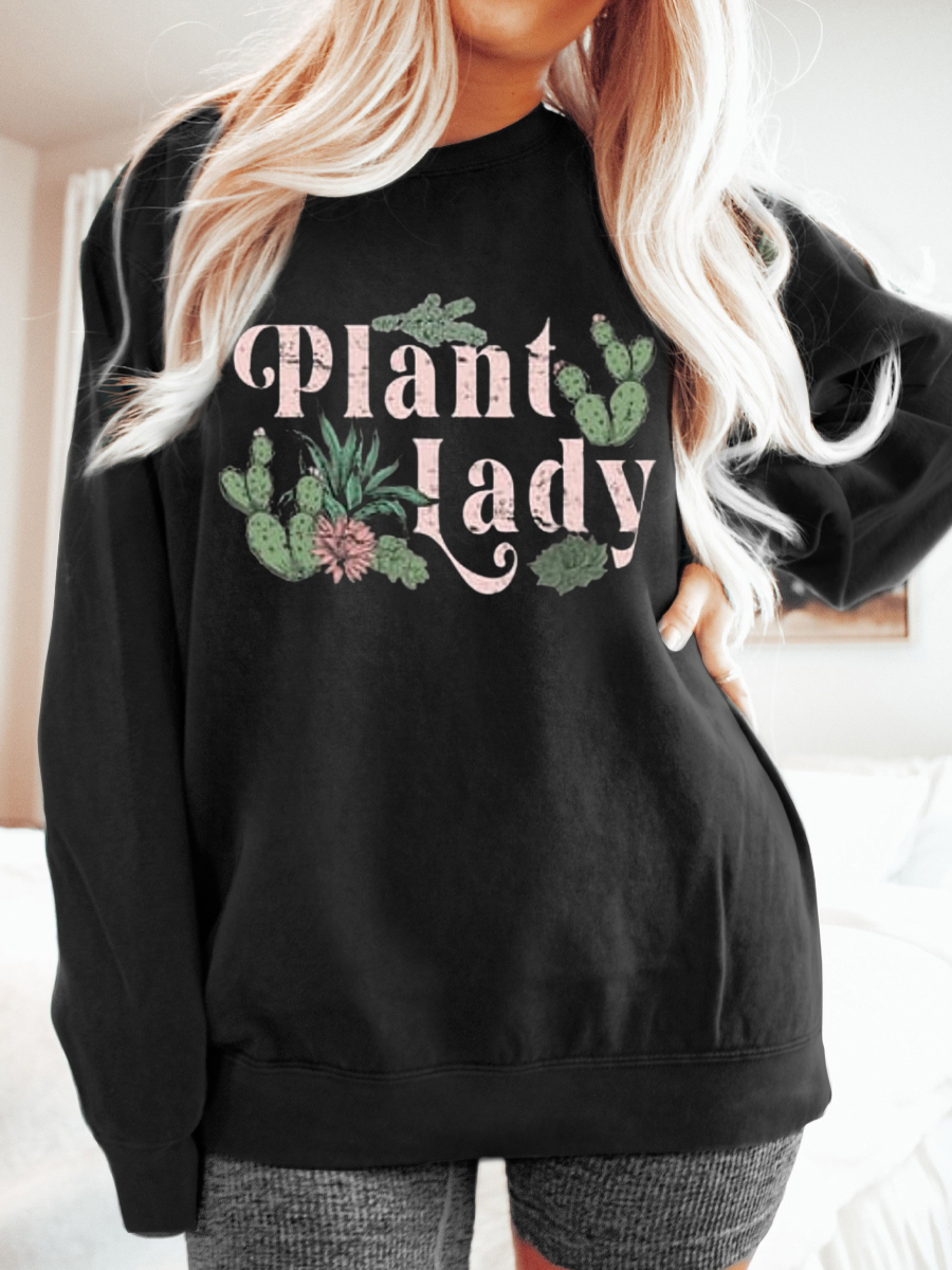 Plus Size Plant Lady Sweatshirt