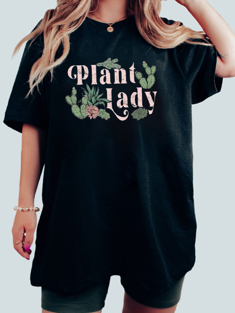 Plus Size Plant Lady T-shirt