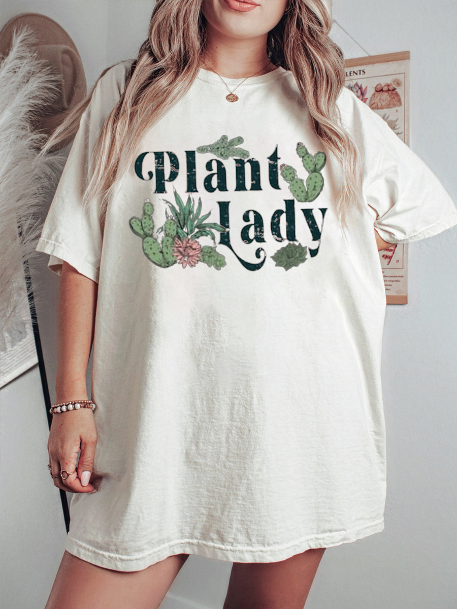 Plus Size Plant Lady T-shirt