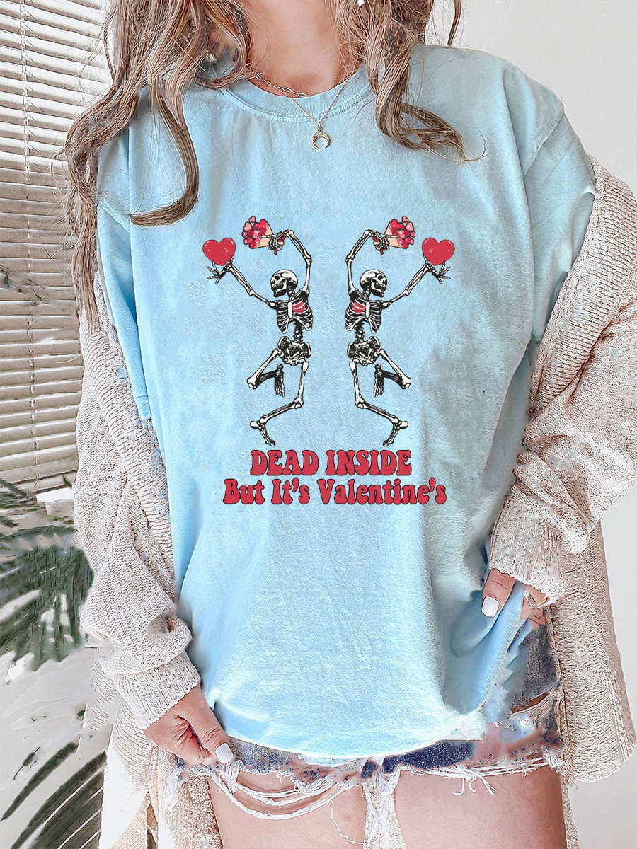 Plus Size Dead Inside But It’s Valentines Day T-shirt