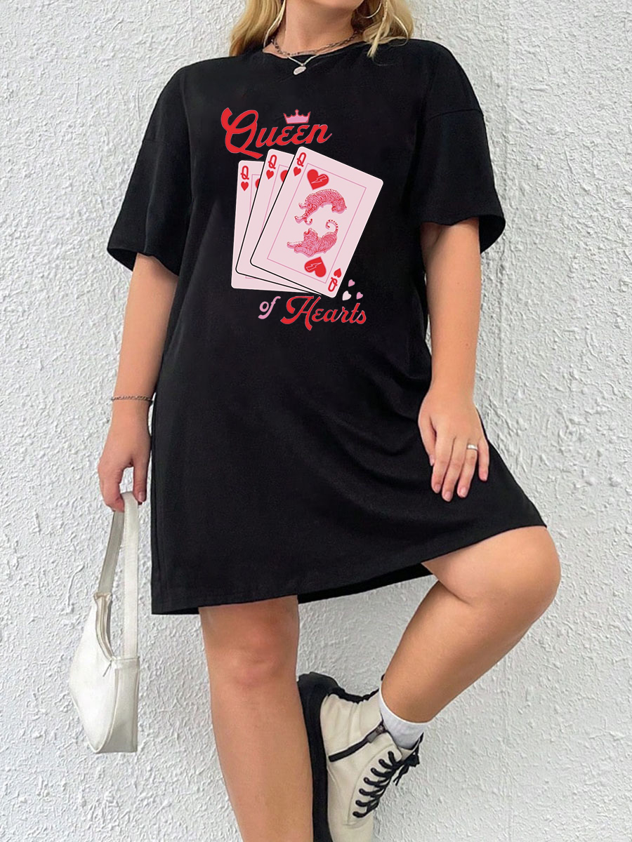 Queen Of Hearts Tee Dress