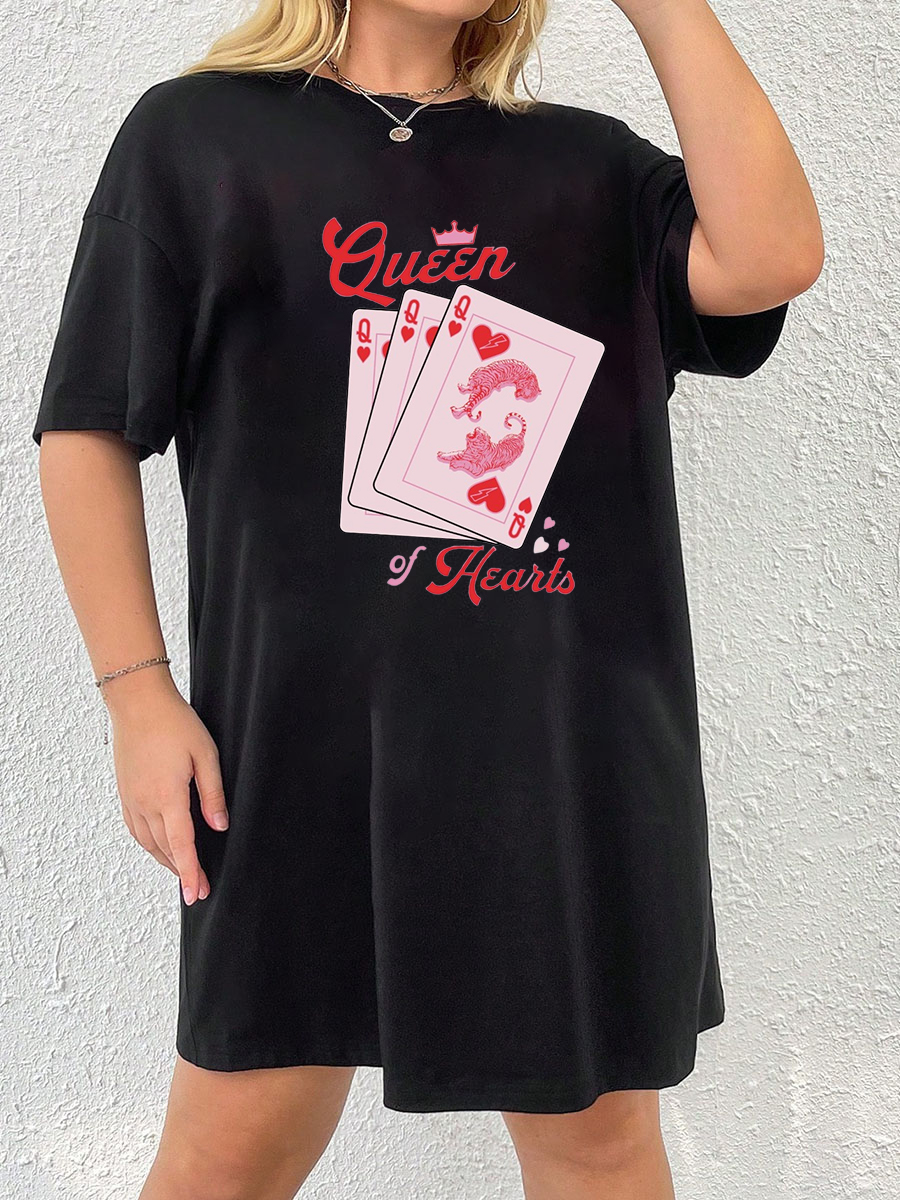 Queen of hearts deals t shirt dress