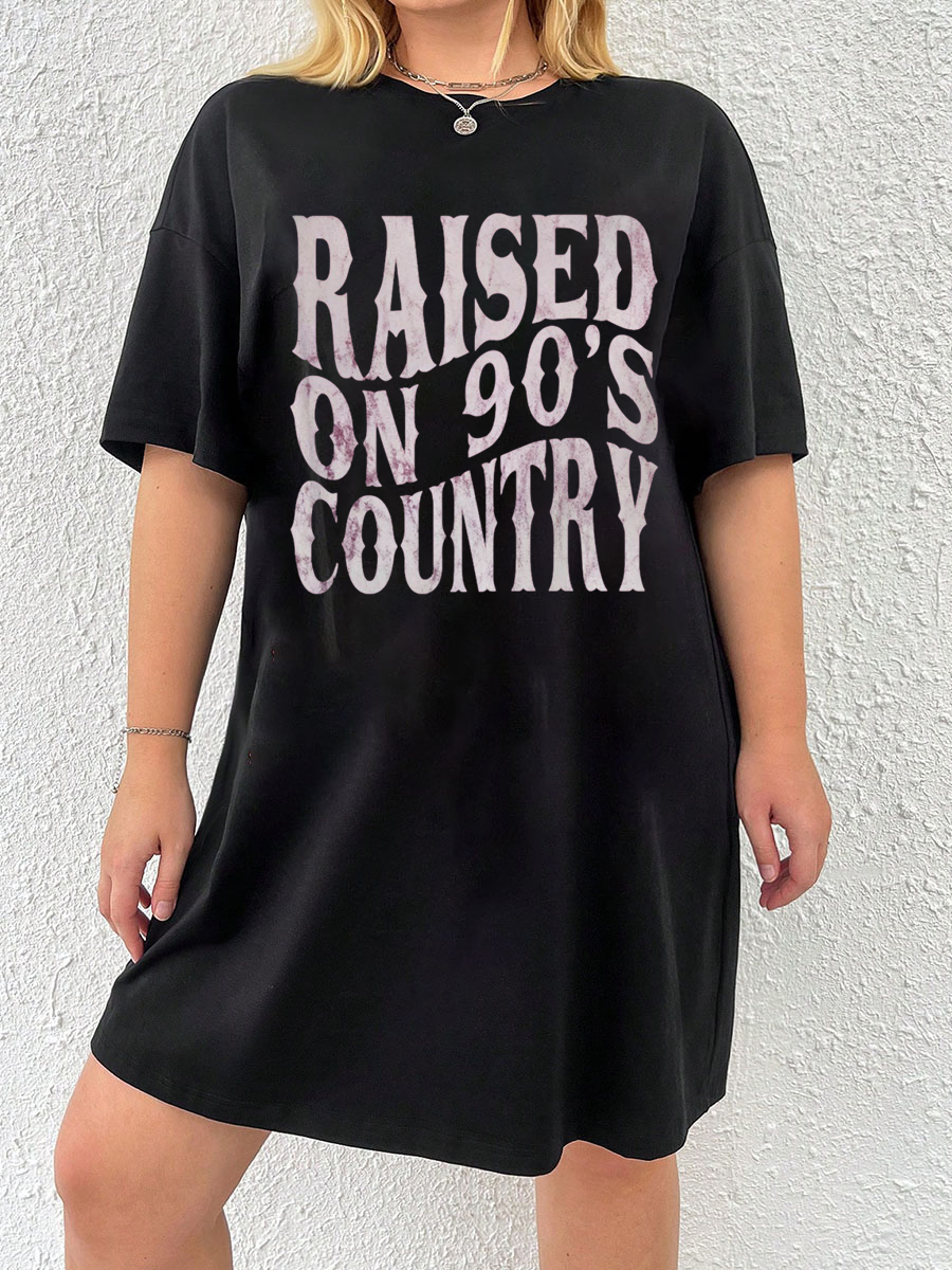 Raised On 90S Country Tee Dress