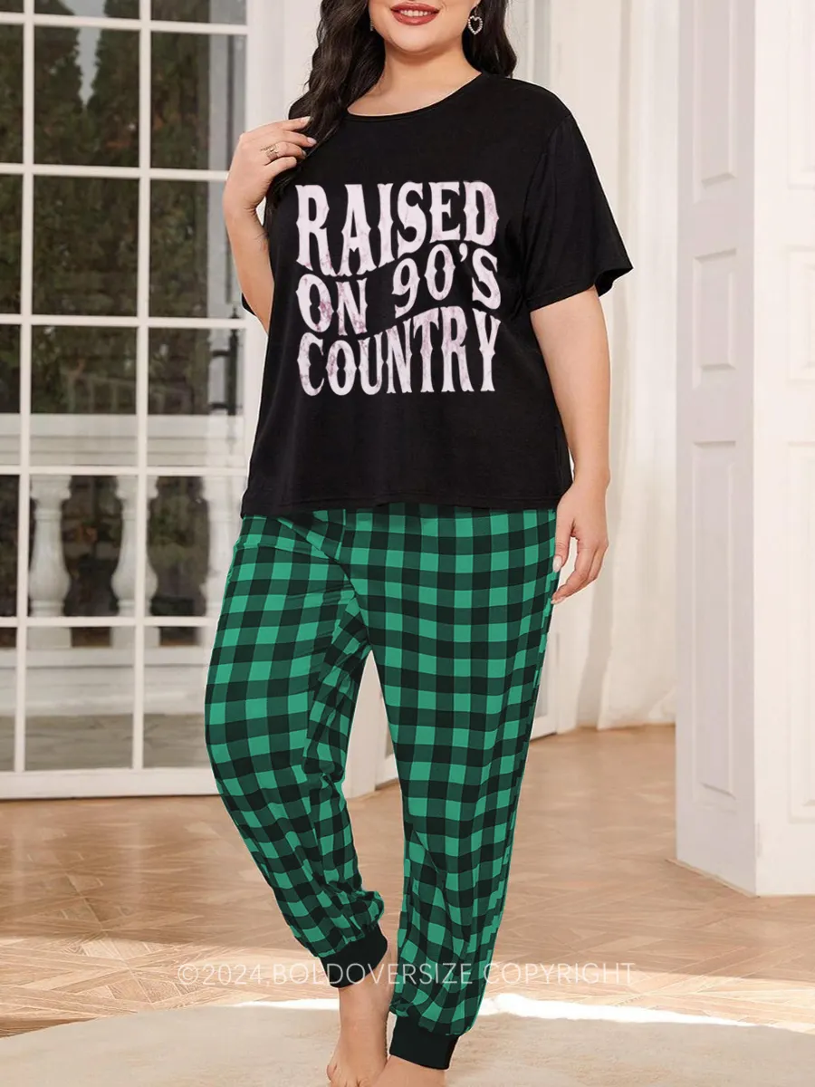 Vintage Raised On 90‘S Country Pajama Set