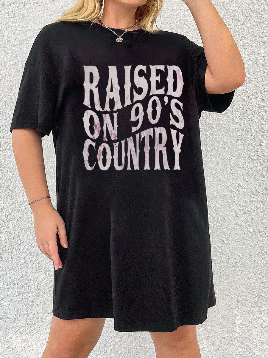 Raised On 90S Country Tee Dress