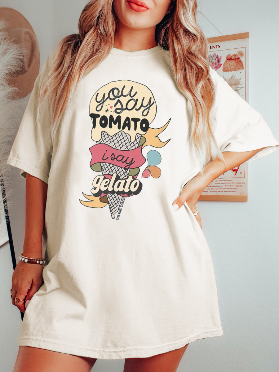 Oversized You Say Tomato T-shirt