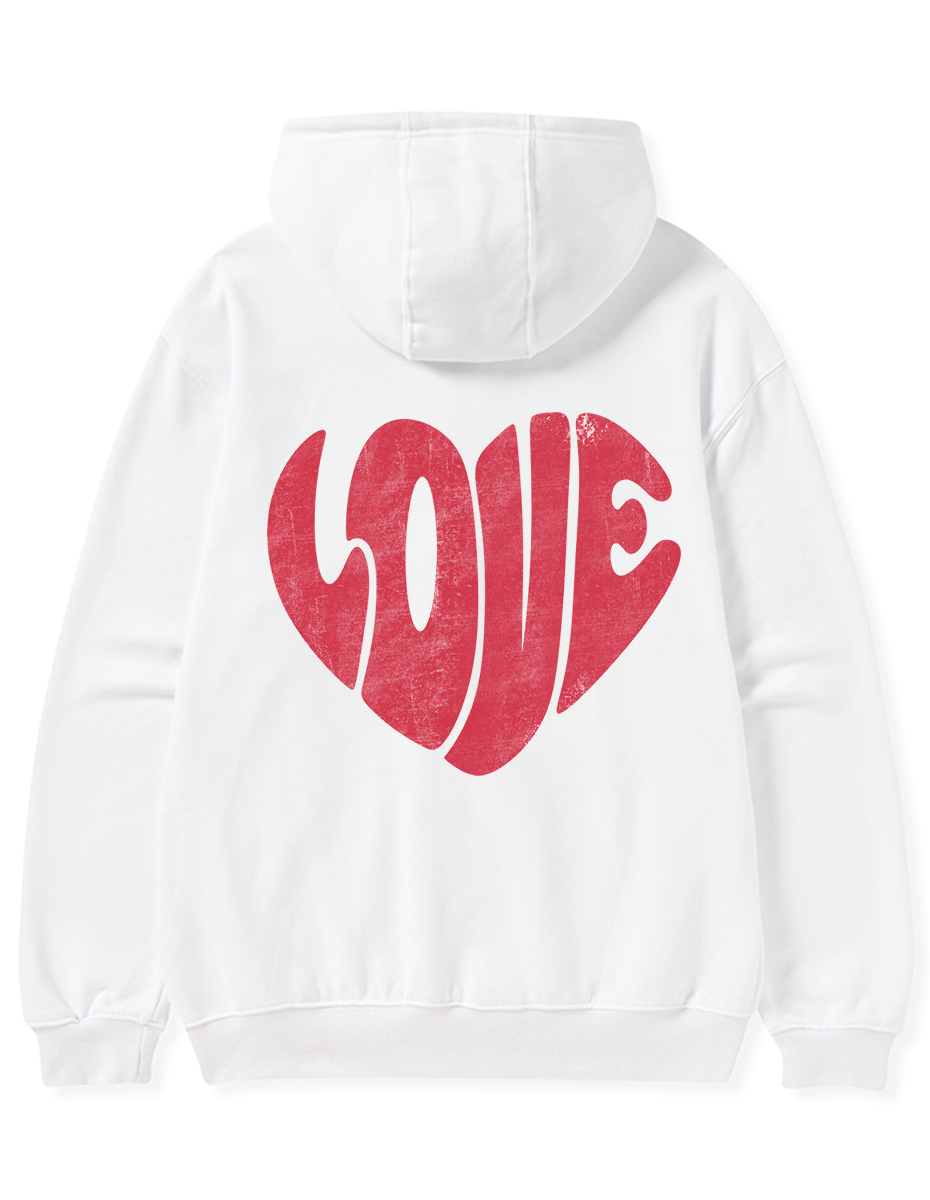 Vintage  Love Zip Hoodie
