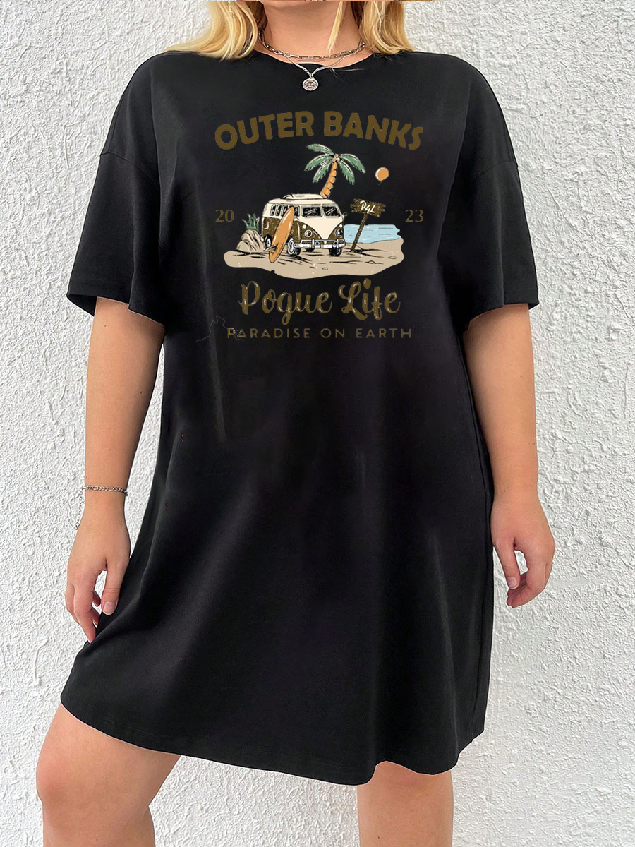 Paradise On Earth Tee Dress