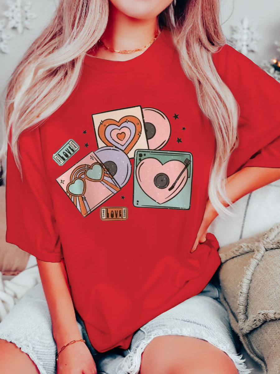 Oversized Groovy Valentines Shirt 