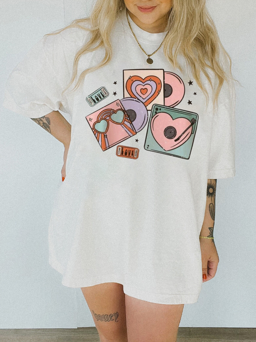 Oversized Groovy Valentines Shirt 