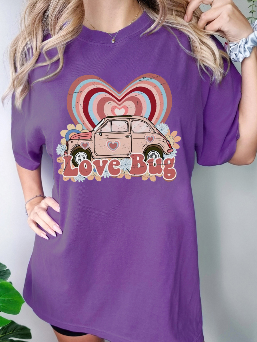 Oversized Love Bug Valentines Shirt 