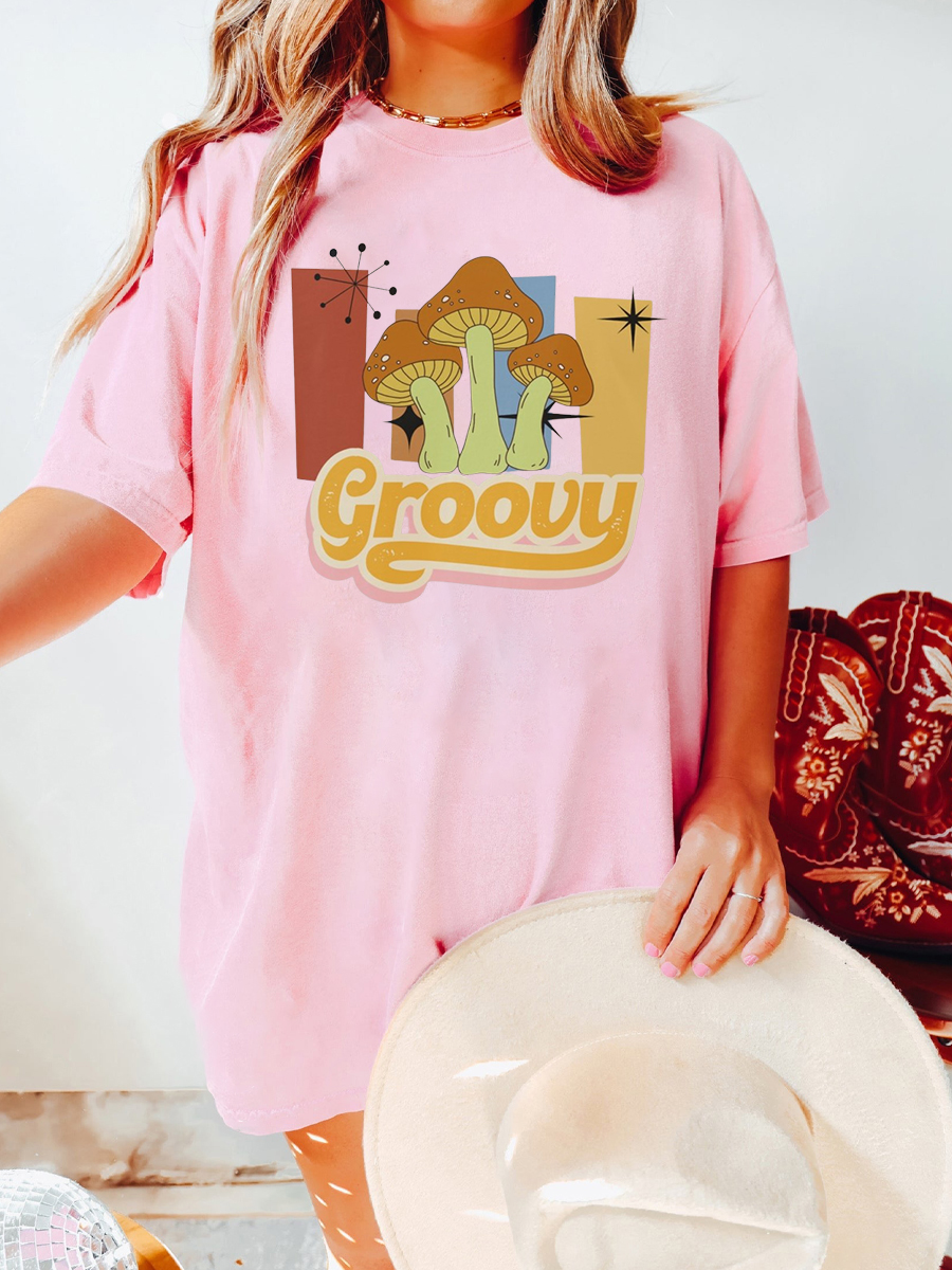 Oversized Trendy Retro Groovy Shirt 