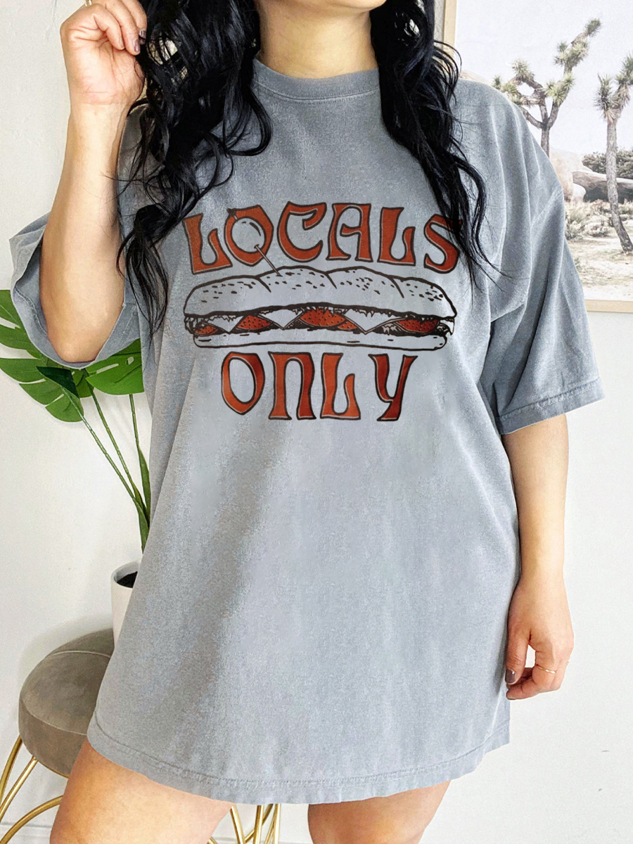 Oversized Locals Only T-Shirt
