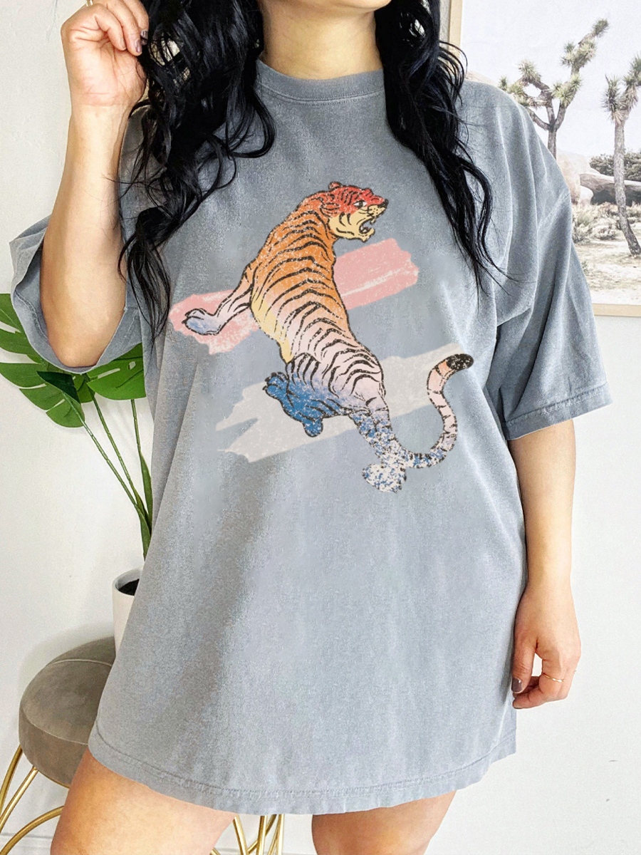 oversized tiger tee