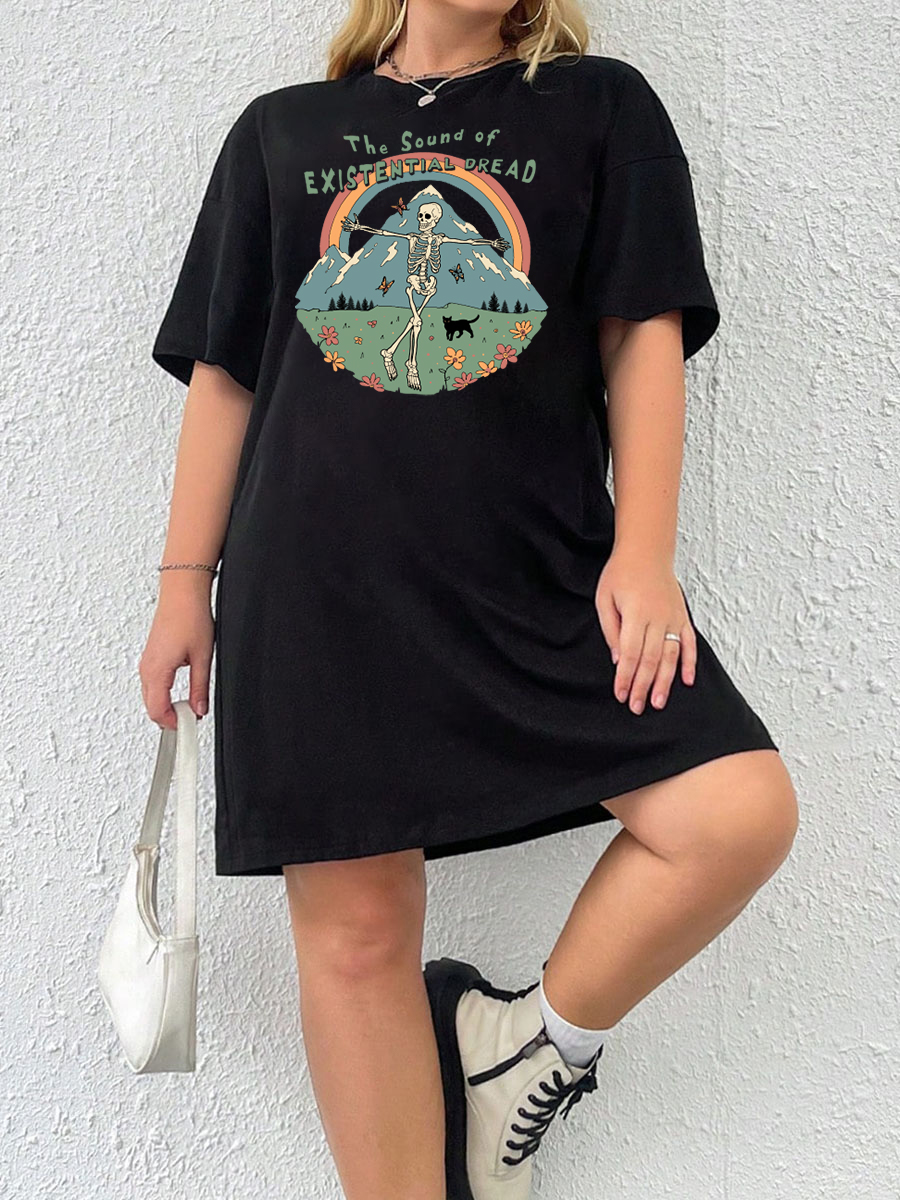 Sound Of Existential Dread' Tee Dress
