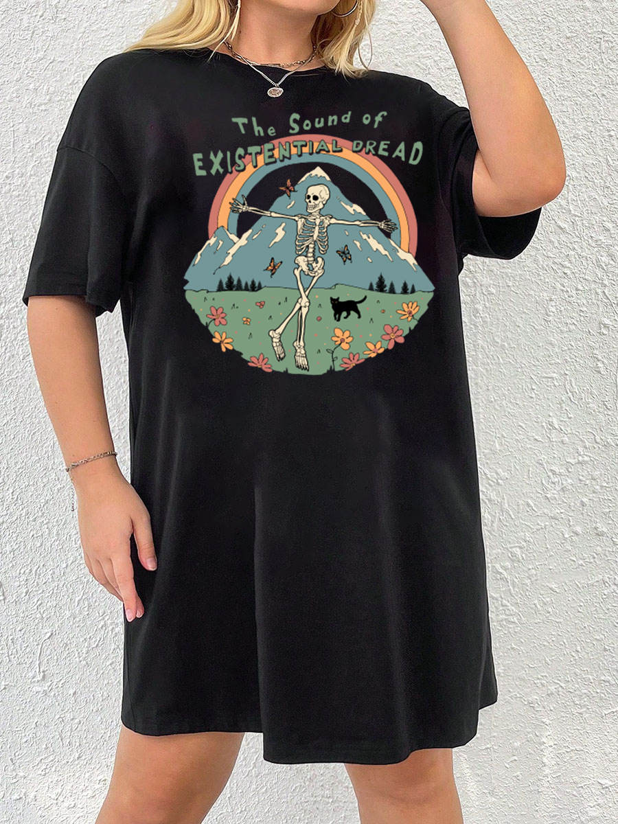 Sound Of Existential Dread' Tee Dress