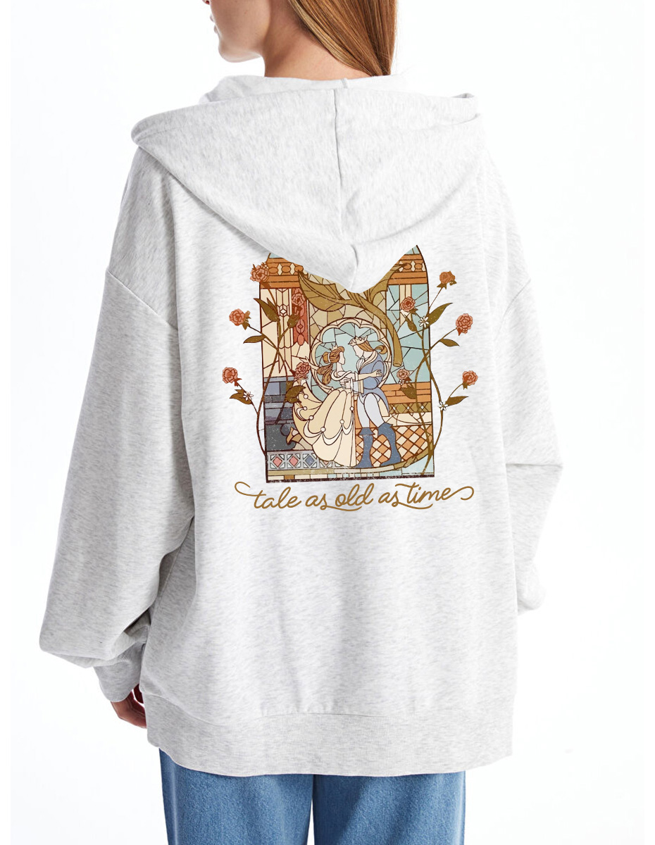 Vintage A Tale As Old As Time  Zip Hoodie