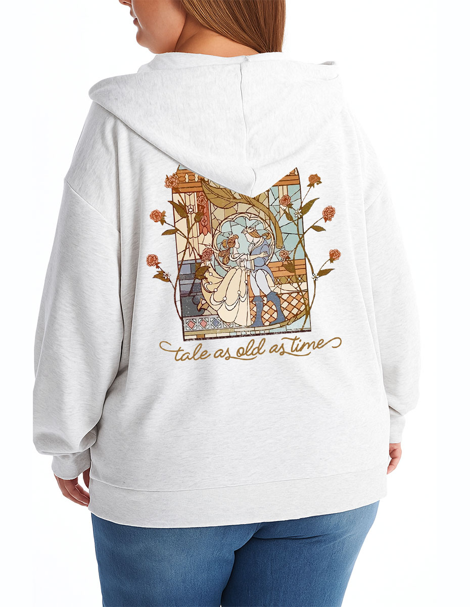 Vintage A Tale As Old As Time Zip Hoodie