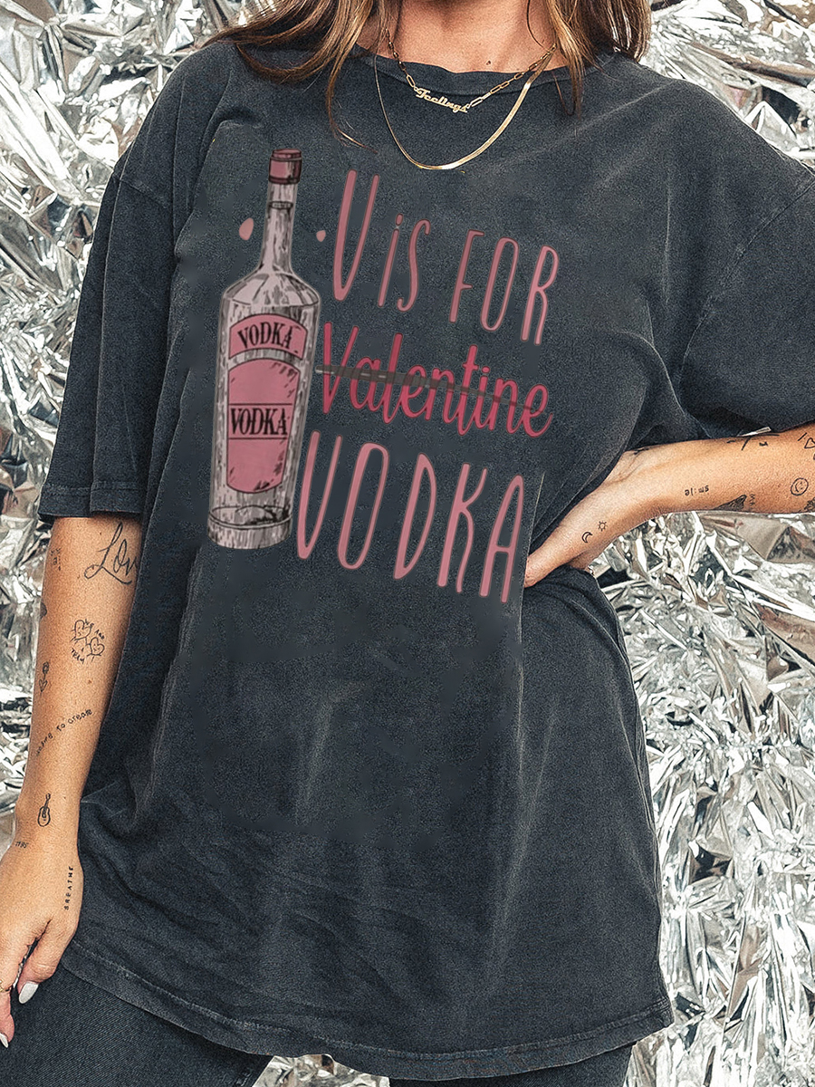 V Is For Washed T-Shirt