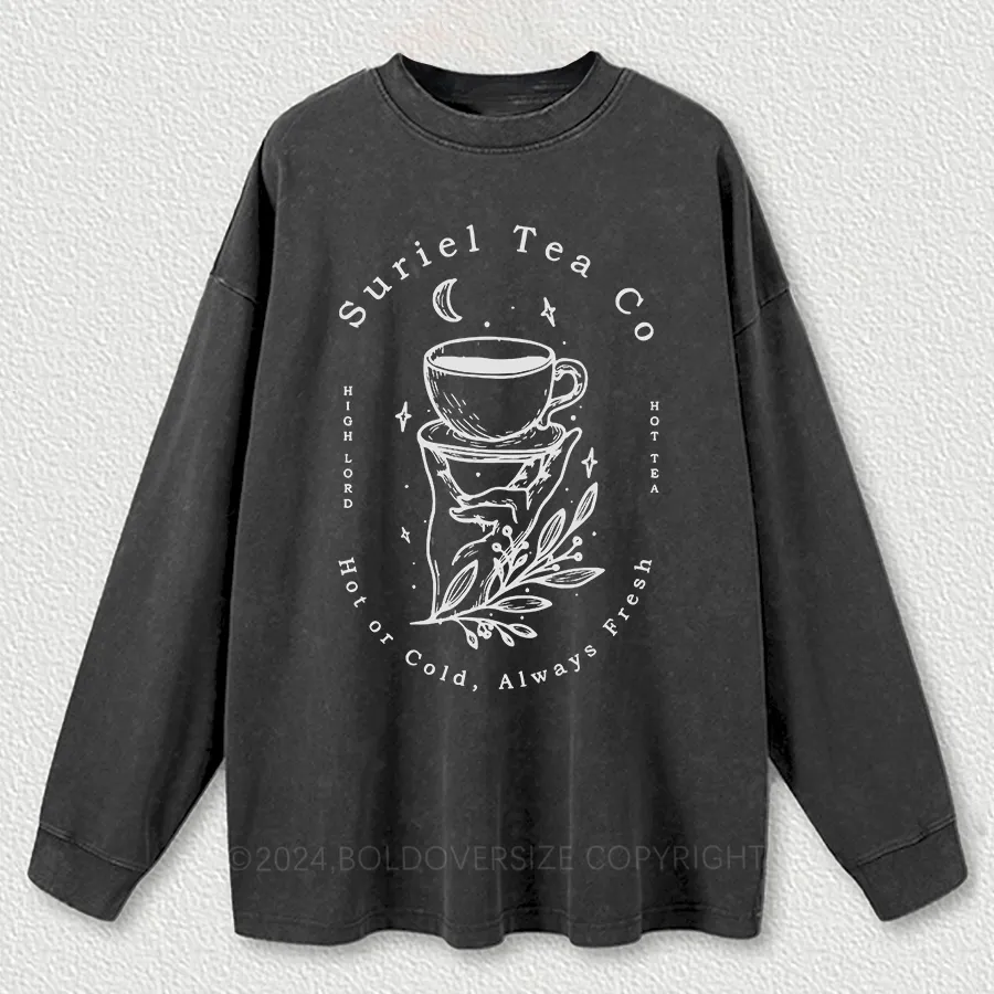 Vintage House Of Wind Book Washed Long Sleeve Shirt
