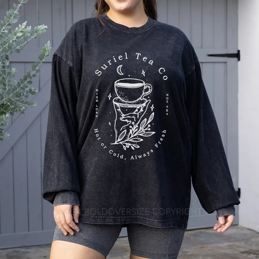 Vintage House Of Wind Book Washed Long Sleeve Shirt