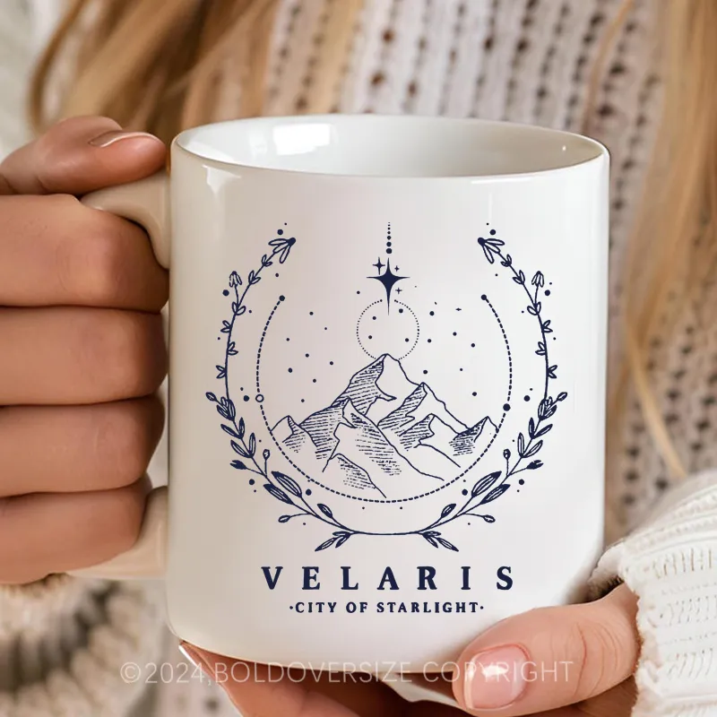 Vintage Style Velaris Washed Book Mug