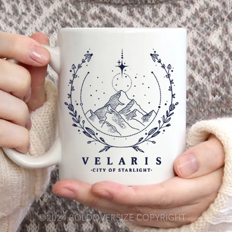 Vintage Style Velaris Washed Book Mug