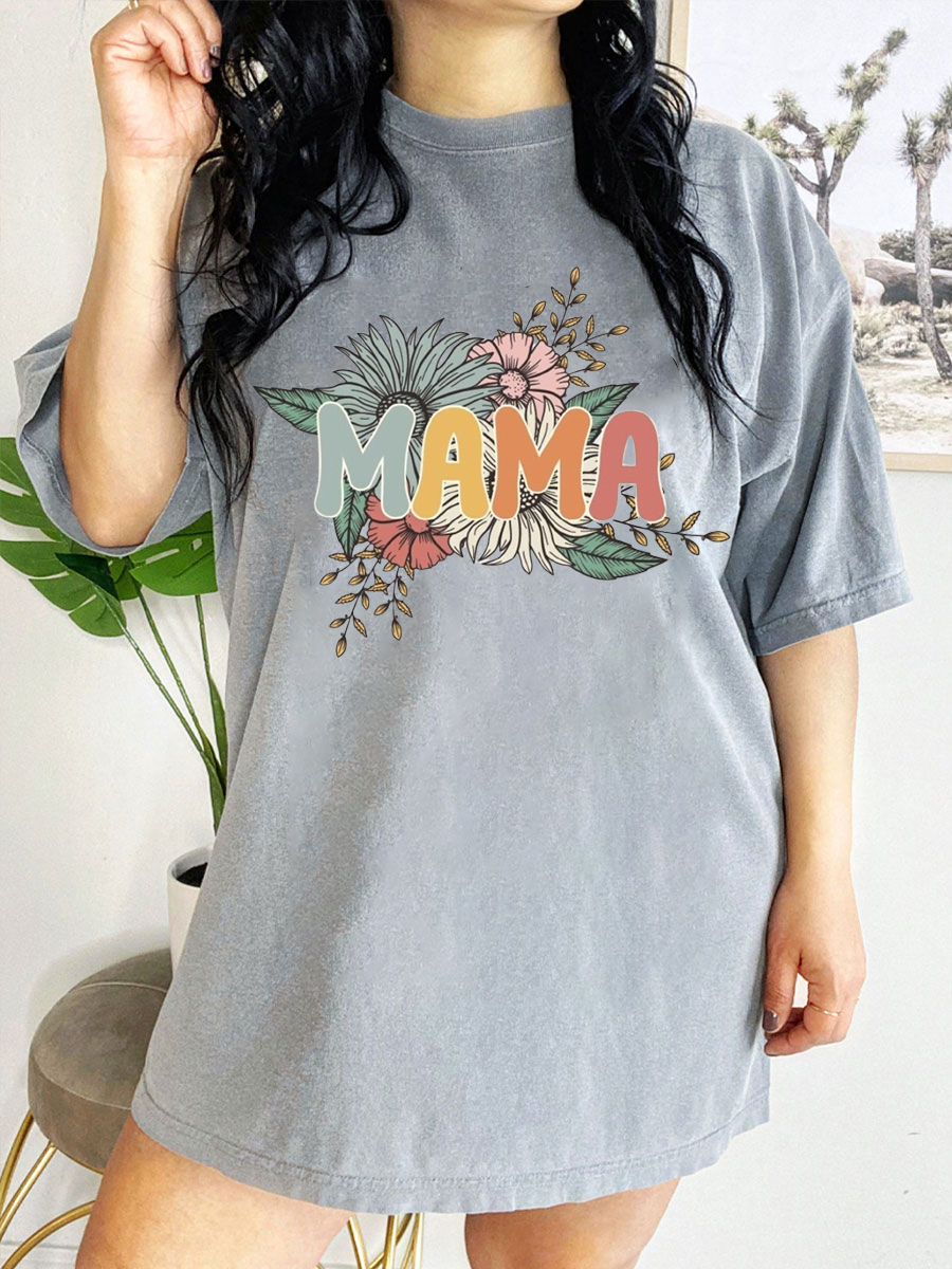 Vintage Mama Flowers T-Shirt
