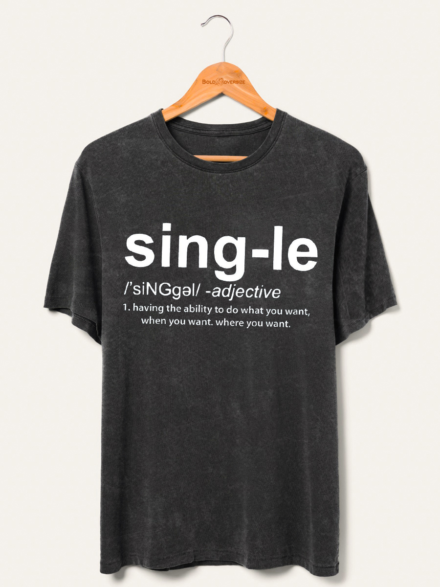 Single Definition Washed T-Shirt