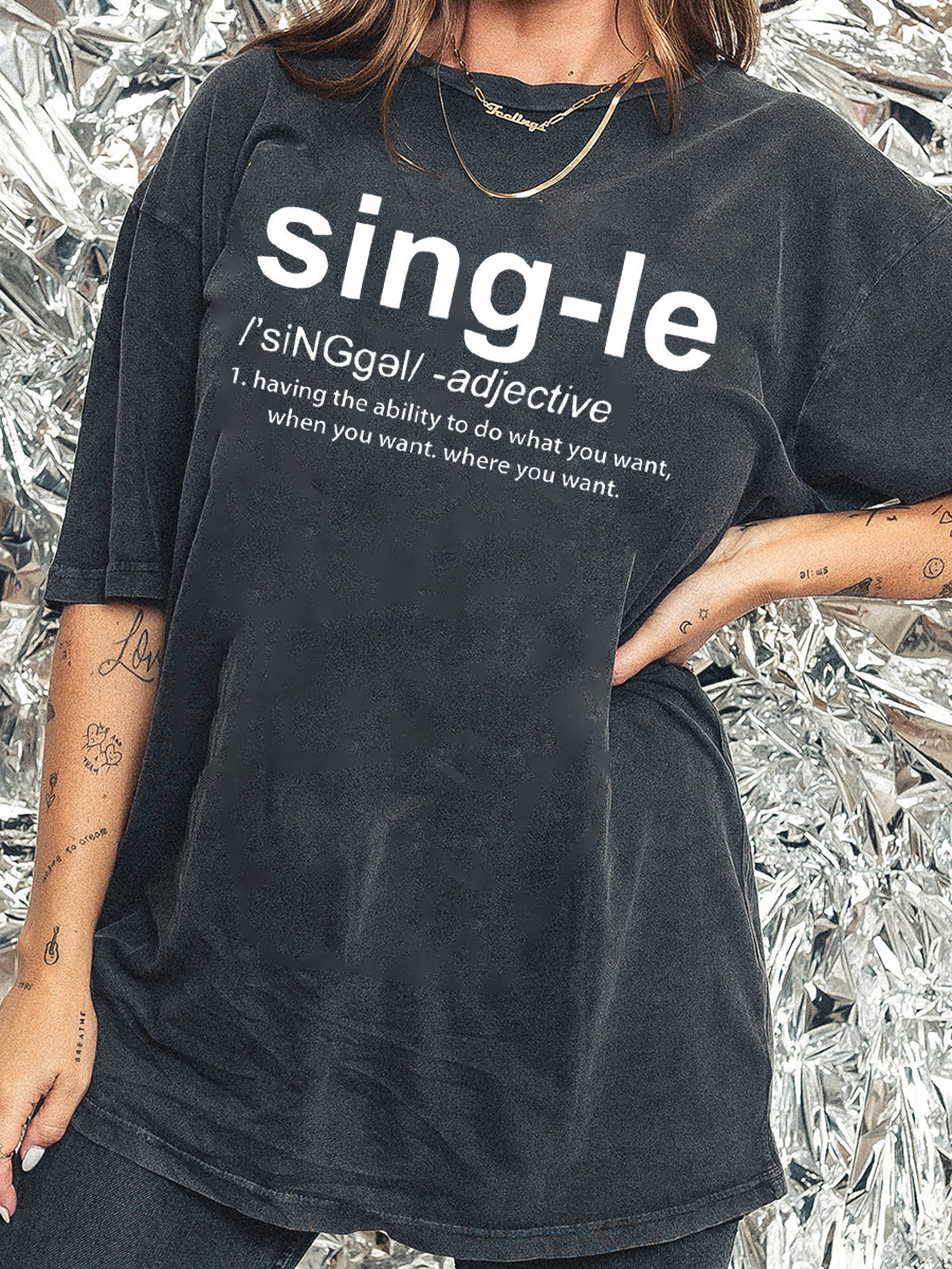 Single Definition Washed T-Shirt