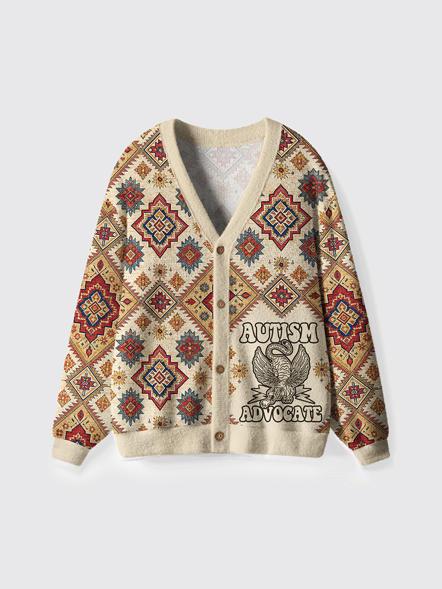 Vintage Autism Advocate Cardigan Sweaters