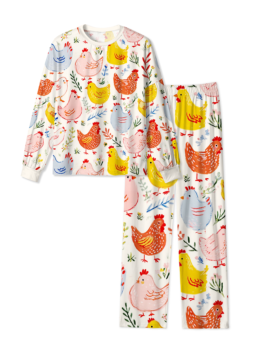 Vintage Chicken Farm Pajamas