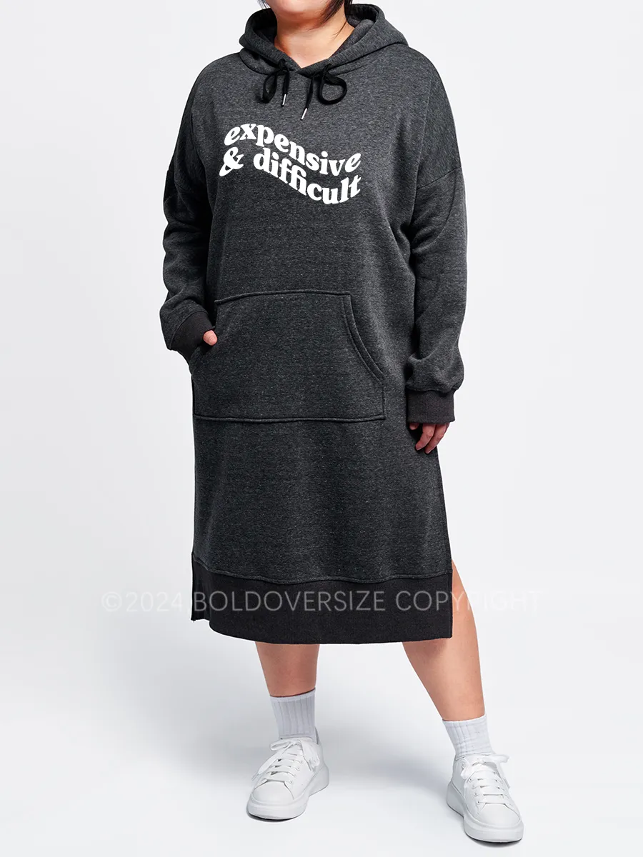 Trendy Oversized Graphic Hoodie Dresses Sale boldoversize