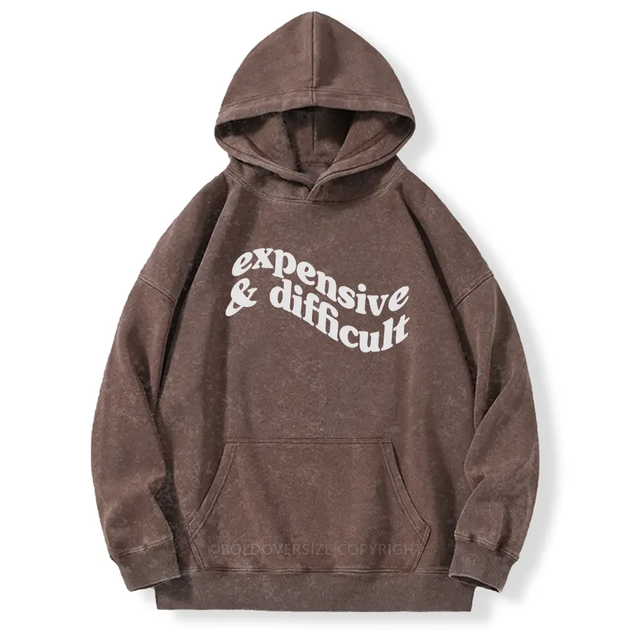 Vintage Expensive And Difficult Puff Washed Hoodie